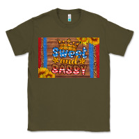 Army Green usa sweet and sassy skinny metal can holder Classic Tee - HRA Design Shop