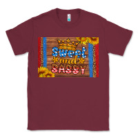 Burgundy usa sweet and sassy skinny metal can holder Classic Tee - HRA Design Shop