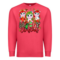 Cardinal Merry Christmas unicorns Premium Sweatshirt - NancyCooperArtShop