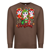 Chestnut Merry Christmas unicorns Premium Sweatshirt - NancyCooperArtShop