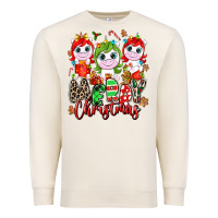 Sandshell Merry Christmas unicorns Premium Sweatshirt - NancyCooperArtShop