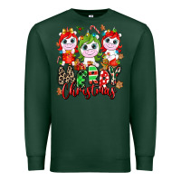 Sports Green Merry Christmas unicorns Premium Sweatshirt - NancyCooperArtShop
