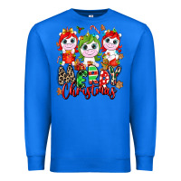 True Royal Merry Christmas unicorns Premium Sweatshirt - NancyCooperArtShop