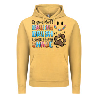 Vintage Mustard if you dont brushy brush i will shavey shave Vintage Hoodie - MaliasSmallBusiness