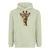 Matcha giraffe head Heavyweight Hoodie - LillyAllenDesigns