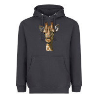 Smoke giraffe head Heavyweight Hoodie - LillyAllenDesigns