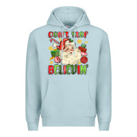 Blue Mist don't stop believin' Premium Hoodie - MaliasSmallBusiness
