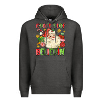 Charcoal Heather don't stop believin' Premium Hoodie - MaliasSmallBusiness