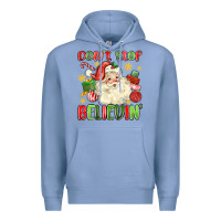 Colony Blue don't stop believin' Premium Hoodie - MaliasSmallBusiness