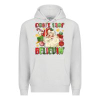 Dove Grey don't stop believin' Premium Hoodie - MaliasSmallBusiness