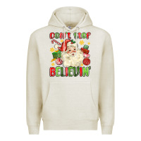 Oatmeal Heather don't stop believin' Premium Hoodie - MaliasSmallBusiness