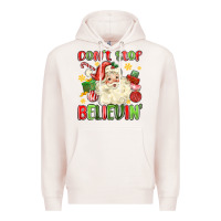Pale Pink don't stop believin' Premium Hoodie - MaliasSmallBusiness