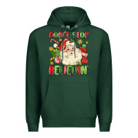 Sports Green don't stop believin' Premium Hoodie - MaliasSmallBusiness