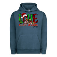 Pigment Midnight Navy love came dow christmas Urban Hoodie - RacoonDesign