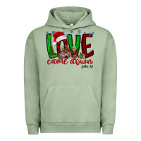 Pigment Oil Green love came dow christmas Urban Hoodie - RacoonDesign