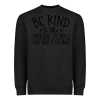 Black be kind Heavyweight Sweatshirt - Unal Design