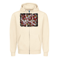 Sandshell christmas snow crystals background Zipper Hoodie - BundleAndBundleShop
