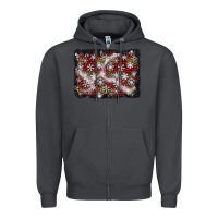 Smoke christmas snow crystals background Zipper Hoodie - BundleAndBundleShop