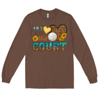 Chestnut my heart is on that court Long Sleeve Tee - HRA Design Shop