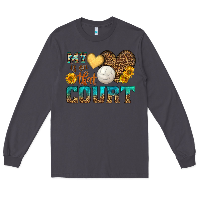 My Heart Is On That Court Long Sleeve Tee by HRA Design Shop | Teevron