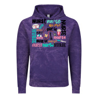 Cloud Purple nurse Vintage Hoodie - MaliasSmallBusiness