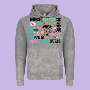 Nurse Vintage Hoodie Designed By Maliassmallbusiness