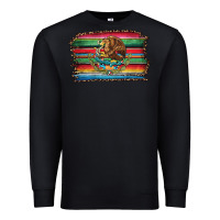 Black serape leopard mexican flag Premium Sweatshirt - Jasminsmagicworld