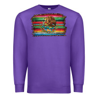 Purple serape leopard mexican flag Premium Sweatshirt - Jasminsmagicworld
