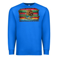 True Royal serape leopard mexican flag Premium Sweatshirt - Jasminsmagicworld