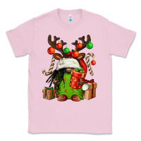 Bubblegum Pink christmas afro gnomes Classic Tee - FaDigitalArtStudio