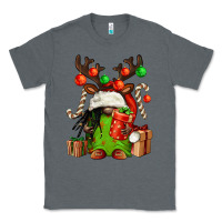 Charcoal Heather christmas afro gnomes Classic Tee - FaDigitalArtStudio