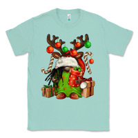 Seafoam christmas afro gnomes Classic Tee - FaDigitalArtStudio