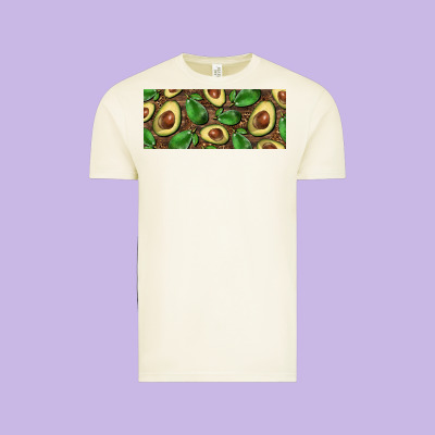 Avocados With Wood And Leopard Background 15 Oz Mug Vintage Tee Designed By Barkaloodesign