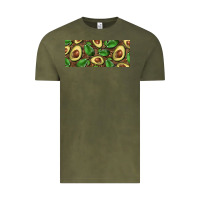 Vintage Olive avocados with wood and leopard background 15 oz mug Vintage Tee - BarkalooDesign