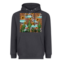 Smoke western cactus and sunflowers Heavyweight Hoodie - Jasminsmagicworld