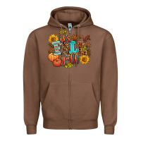 Chestnut it's fall y'all Zipper Hoodie - AdoDesignShop