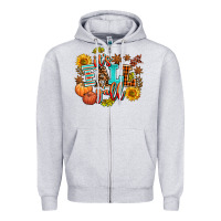 Heather Grey it's fall y'all Zipper Hoodie - AdoDesignShop