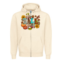 Sandshell it's fall y'all Zipper Hoodie - AdoDesignShop