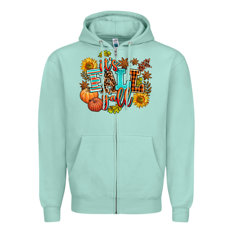 It's Fall Y'all Zipper Hoodie by AdoDesignShop | Teevron
