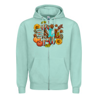 Seafoam it's fall y'all Zipper Hoodie - AdoDesignShop