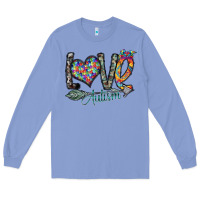Colony Blue love autism Long Sleeve Tee - SublimationCraftShop
