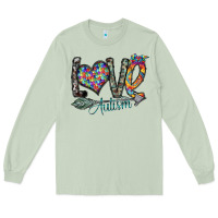 Matcha love autism Long Sleeve Tee - SublimationCraftShop