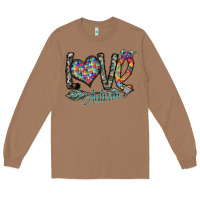 Toasted Coconut love autism Long Sleeve Tee - SublimationCraftShop