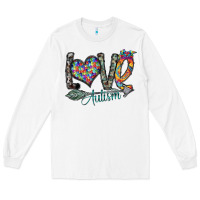 White love autism Long Sleeve Tee - SublimationCraftShop