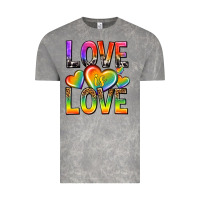 Cloud Rock love is love with hearts Vintage Tee - texasbilliewilder