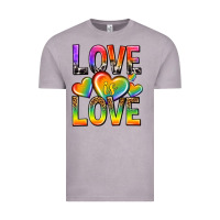 Vintage Zinc love is love with hearts Vintage Tee - texasbilliewilder