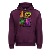 Mauve Wine love taching halloween Urban Hoodie - RacoonDesign