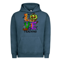 Pigment Midnight Navy love taching halloween Urban Hoodie - RacoonDesign
