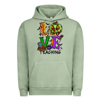 Pigment Oil Green love taching halloween Urban Hoodie - RacoonDesign