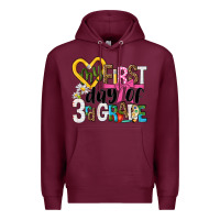 Burgundy my first day of 3rd grade Premium Hoodie - NancyCooperArtShop